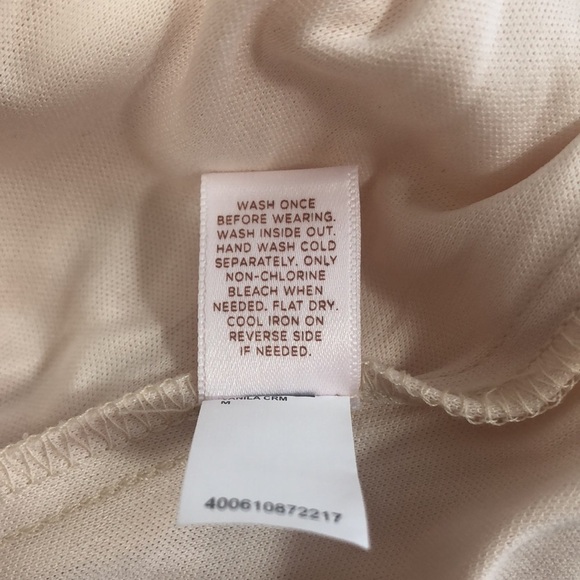 LC Lauren Conrad Vanilla Cream Velvet Bow Blouse Sz: M - Picture 7 of 10